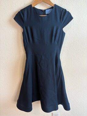 Alice Walk Blue Cap Sleeve Fit & Flare Dress Size 0